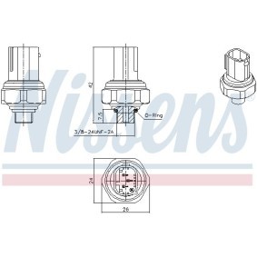 Acquista Pressostato aria condizionata da NISSENS 301070 a buon mercato per soli 25,38 €