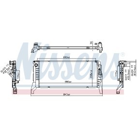 Compre Radiador de NISSENS online para X2 (U10) a preços moderados