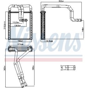 Wärmetauscher, Innenraumheizung 707326 von NISSENS günstig für 64,44 € online kaufen