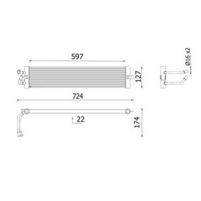 Compre Radiador de transmision automatica de MAHLE ORIGINAL online para 8 Cabrio (G14, F91) a precios moderados