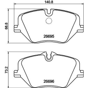 Bremsbeläge 8DB 355 046-051 von HELLA günstig für 50,37 € online kaufen