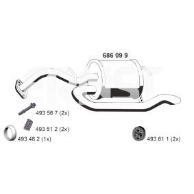 Compre Silenciador de escape de ERNST online para Yaris III Furgón (XP13) a precios moderados