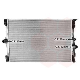 Compre Radiador de VAN WEZEL online para CLA Shooting Brake (X118) a preços moderados