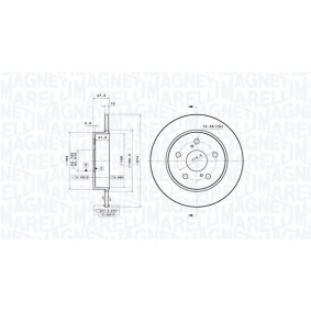 Bremsscheibe 360406210501 von MAGNETI MARELLI günstig für 76,71 € online kaufen