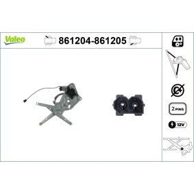 Achetez des Lève-vitre VALEO 861204 à prix pour 69,76 €