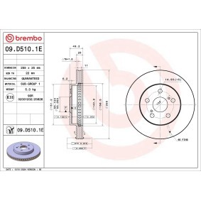 Compre Kit de travões de BREMBO online para Prius PHV Hatchback (_W52_) a preços moderados