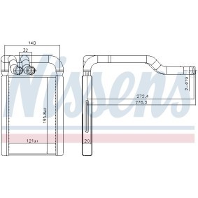Wärmetauscher, Innenraumheizung 707324 von NISSENS günstig für 47,46 € online kaufen