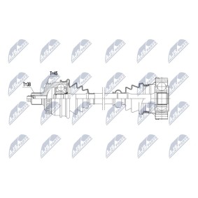 Achetez des Arbre de transmission NTY NPW-AU-108 à prix pour 140,64 €