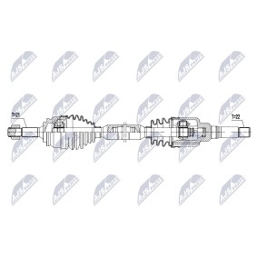 Compre Veio de transmissão de NTY online para 208 II Hatchback (UB_, UP_, UW_, UJ_) a preços moderados
