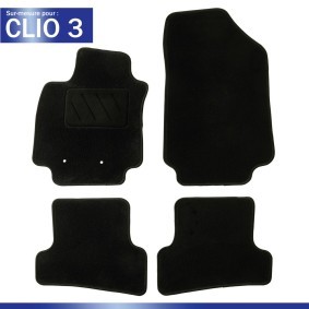 Achetez des Tapis de chez DBS en ligne pour Clio III 3/5 portes (BR0/1, CR0/1) à prix modérés