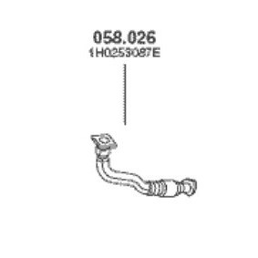 Achetez des Tuyau d'échappement PEDOL 058.026 à prix pour 60,25 €