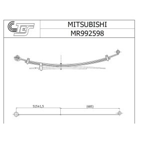 Compre Molas de lâminas da TES MR9925980019 Z/T a um preço baixo por 269,10 €