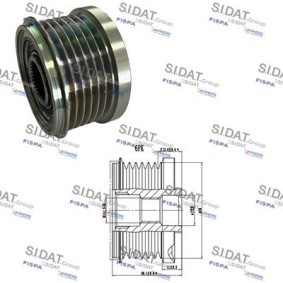 Compre Roda livre do alternador da SIDAT 455290 a um preço baixo por 30,40 €