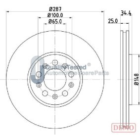 Bremsscheibe für SKODA von JAPANPARTS