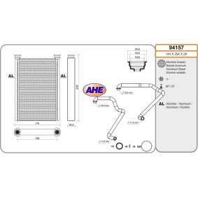 Wärmetauscher, Innenraumheizung 94157 von AHE günstig für 129,28 € online kaufen