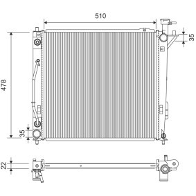 Kühler, Motorkühlung 701363 von VALEO günstig für 218,07 € online kaufen