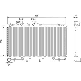 Kühler, Motorkühlung 701445 von VALEO günstig für 126,77 € online kaufen