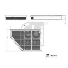 Comprar Filtro de aire de FEBI BILSTEIN 196384 a bajo precio de 18,29 €