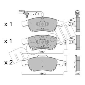 Compre Pastilhas de travão de METELLI online para Citan II Tourer (W420) a preços moderados