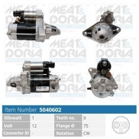 Osta Käynnistysmoottori MEAT & DORIA:llä 5040602 edullisesti hintaan 174,10 €
