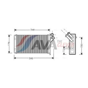 Compre Radiador de óleo, óleo do motor da AVA COOLING SYSTEMS CN3344 a um preço baixo por 227,52 €