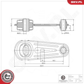 Comprar Suspensión, Brazo oscilante de ESEN SKV 69SKV564 a bajo precio de 17,45 €