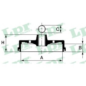 Acquista Tamburo freno da LPR 7D0503 a buon mercato per soli 49,07 €