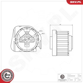 Achetez des Support de boite de vitesse de chez ESEN SKV en ligne pour X6 (E71, E72) à prix modérés