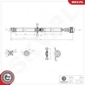 Achetez des Arbre de transmission ESEN SKV 76SKV050 à prix pour 339,98 €