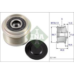 Compre Roda livre do alternador da INA 535 0227 10 a um preço baixo por 38,02 €