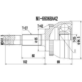 Acquista Kit giunti semiasse da PROCARO 77-NS-140 a buon mercato per soli 46,61 €