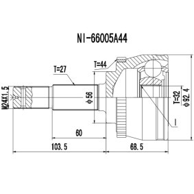 Acquista Kit giunti semiasse da PROCARO 77-NS-200 a buon mercato per soli 48,57 €