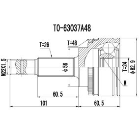 Acquista Kit giunti semiasse da PROCARO 77-TO-900 a buon mercato per soli 45,09 €