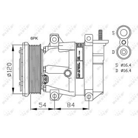 Achetez des Condenseur, climatisation NRF 35253 à prix pour 49,86 €