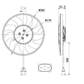 Kjøp Radiator, motorkjøling av NRF 536707 til den lave prisen 859,63 NOK
