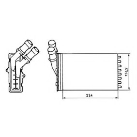 Wärmetauscher, Innenraumheizung 58641 von NRF günstig für 12,94 € online kaufen