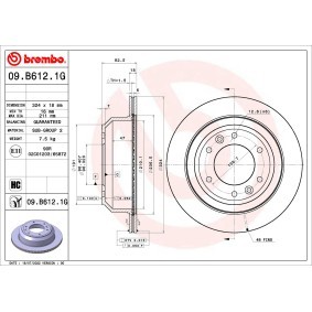 Compre Discos y pastillas de freno de BREMBO online para H-1 Travel (TQ) a precios moderados