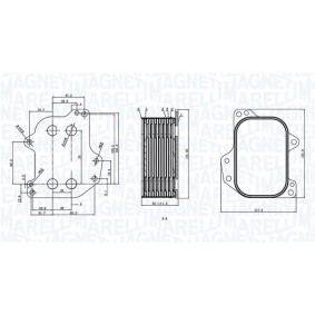 Achetez des Radiateur d'huile MAGNETI MARELLI 350300005700 à prix pour 63,79 €