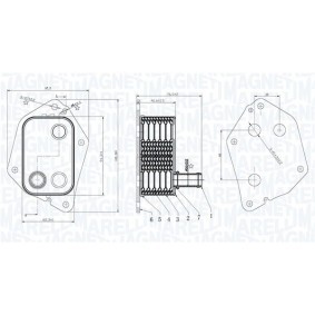 Achetez des Radiateur d'huile MAGNETI MARELLI 350300006000 à prix pour 23,53 €