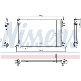 Comprar Radiador, refrigeración del motor de NISSENS 607220 a bajo precio de 122,21 €