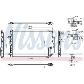 Acquista Condensatore climatizzatore da NISSENS 940901 a buon mercato per soli 138,81 €