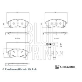 Bremsbeläge für FORD von BLUE PRINT
