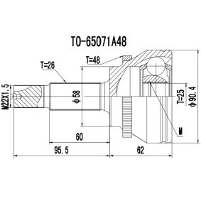 Acquista Kit giunti semiasse da PROCARO 77-TO-010 a buon mercato per soli 44,52 €