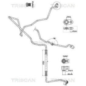 Acquista Tubo aria condizionata da TRISCAN online per Fiesta Mk6 Sedan a prezzi moderati