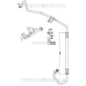 Achetez des Conduite à haute / basse pression, climatisation TRISCAN 9010 28013 à prix pour 60,97 €