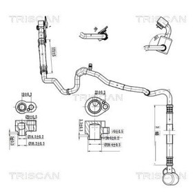 Achetez des Conduite à haute / basse pression, climatisation TRISCAN 9010 29001 à prix pour 206,38 €