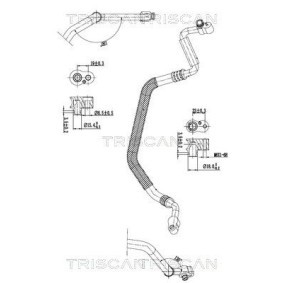 Compre Conduta de alta / baixa pressão, ar condicionado da TRISCAN 9010 29010 a um preço baixo por 138,09 €