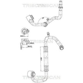 Compre Tubos de aire acondicionado de TRISCAN online para Fox Hatchback (5Z1, 5Z3, 5Z4) a precios moderados