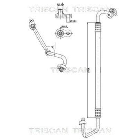 Osta Korkeapaine- / matalapainejohto, ilmastointilaite TRISCAN:llä 9010 43002 edullisesti hintaan 120,29 €