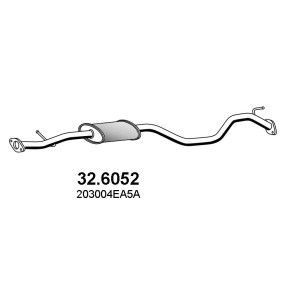 Mittelschalldämpfer für NISSAN von ASSO